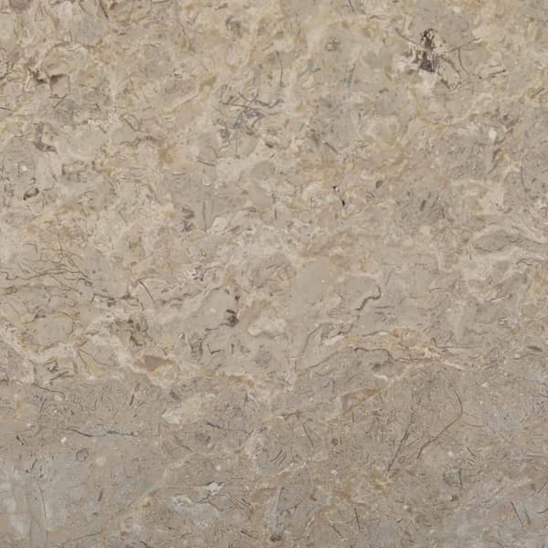 Bordsskiva grå Ø60x2,5 cm marmor