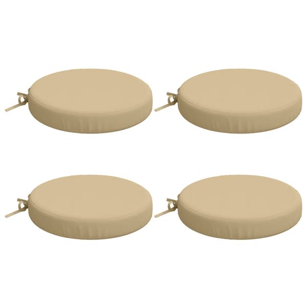 4-delade Sittdynor SOEST 4 st 100% Polyester Beige Ø 40 x 7 cm