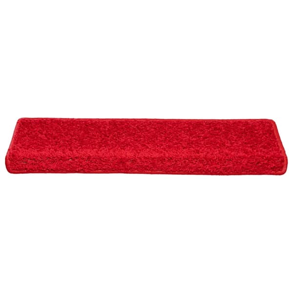 Trappmattor 20 st 65x21x4 cm röda rektangulära kanter