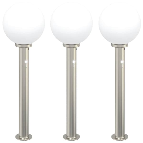 Pollare med sensor 3 st 80 cm rostfritt stål IP44