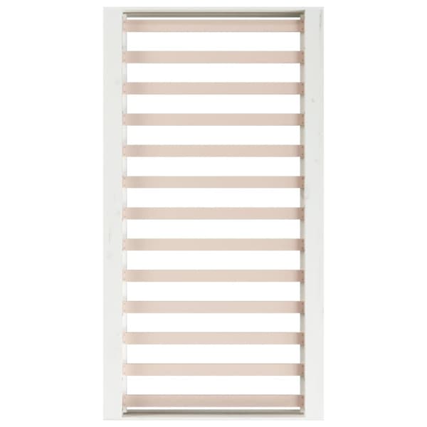 Sängram massivt trä 75x190 cm vit