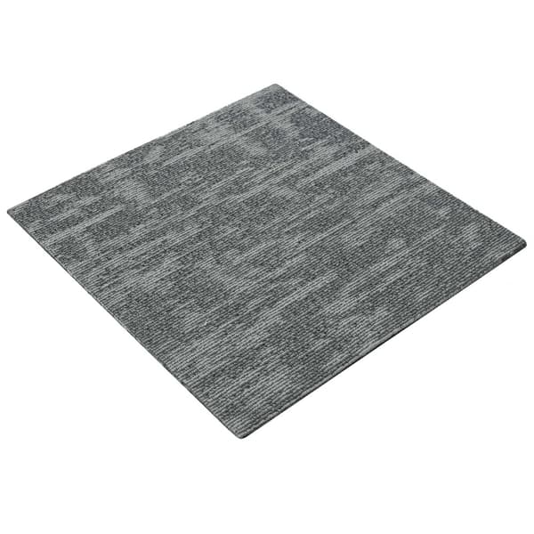 Mattan platta Stengrå 50 x 50 cm 20 pcs PP och Bitumen