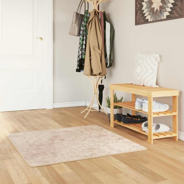 Mattlöpare MARSA Beige 100 x 100 cm Polyester och PVC
