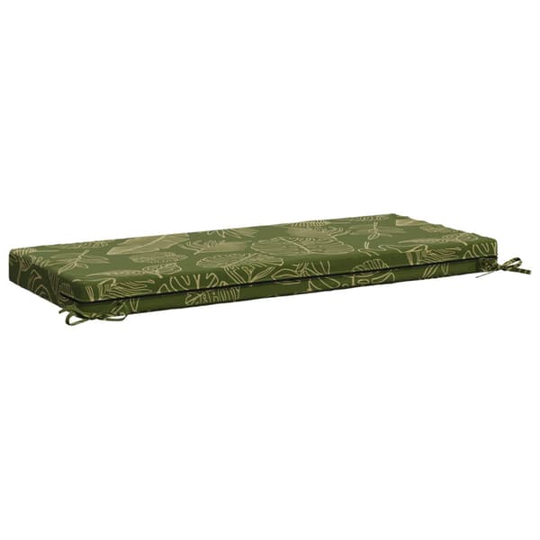Bänk kudde SOEST 100% Polyester Bladdesign 110 x 50 x 8 cm