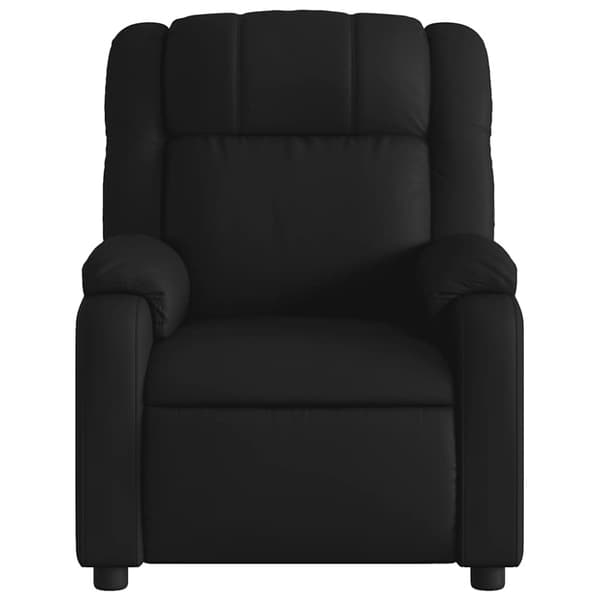 Massagefåtölj svart konstläder