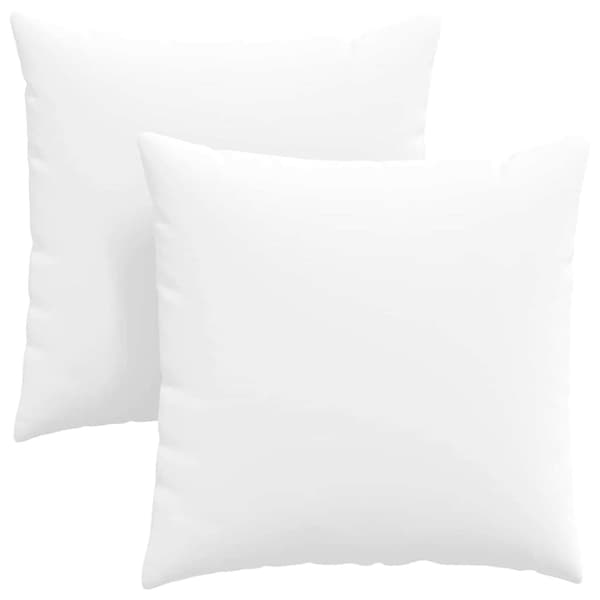 Sofakuddar 2 pcs Vit 60 x 60 cm tyg