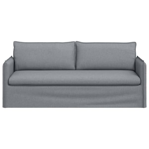 Soffa Ljusgrå 196 x 82 x 85 cm tyg