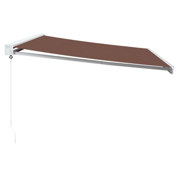 Markis manuellt infällbar 500x300 cm brun