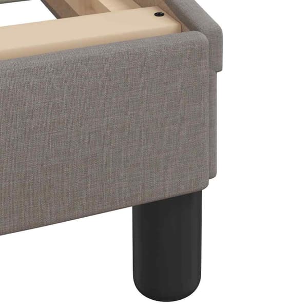 Bed Frame without Mattress "Hanko" Taupe 90x190 cm Fabric