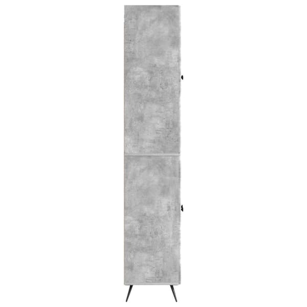 Skåpset 2 pcs Betonggrå Konstruerat trä