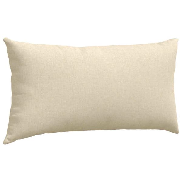 Sofakuddar 2 pcs Kräm 80 x 40 cm tyg