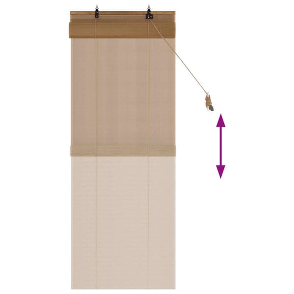 Rullgardin Brun 40 x 160 cm Bambu