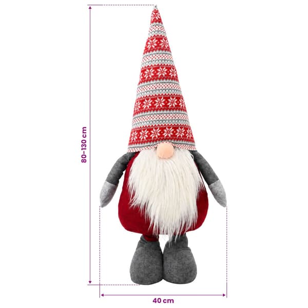 Julnisse med teleskopben Röd 130 cm Polyester