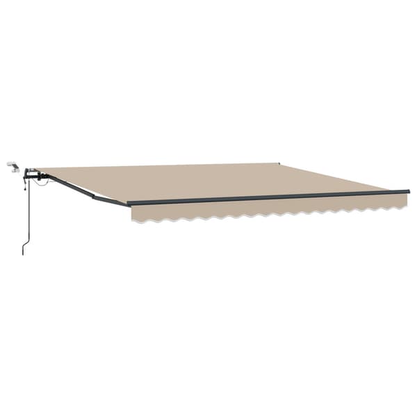 Markis tyg med Beige 400 × 300 cm Polyester