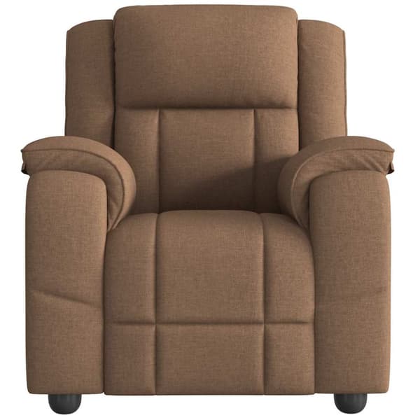 Reclinerfåtölj brun tyg