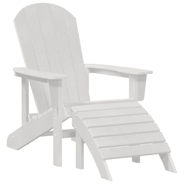 Trädgård Stol 2 pcs Vit 83 x 74 x 92 cm polyeten