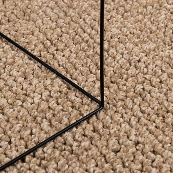 Områdesmattor Rektangulär AGIRA Naturfärg 200 x 80 cm Polyester