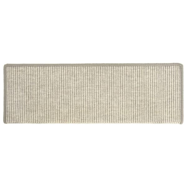 Trappmattor 15 st 65x21x4 cm silverfärgade rektangulära kanter