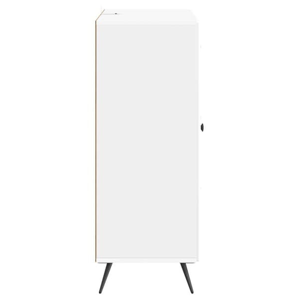 Sideboard Vit högglans 66 x 34,5 x 90 cm Konstruerat trä