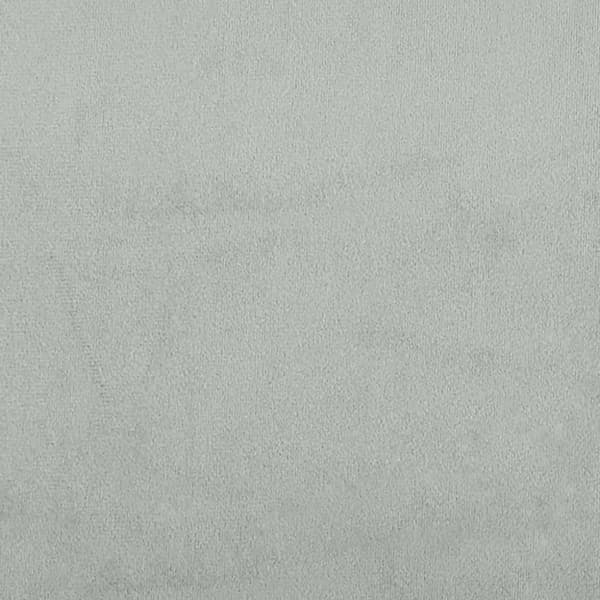 Ramsäng med madrass ljusgrå 140x200 cm sammet