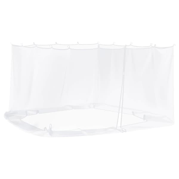Myggnät för lusthus 220 mesh Vit 4 x 3 x 2 cm Polyester