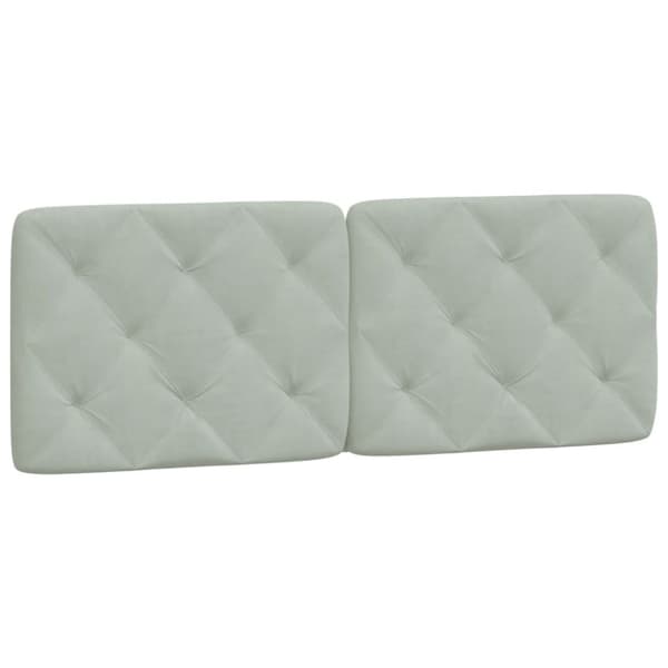 Bed Frame without Mattress Light Grey 120x200 cm Velvet