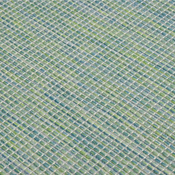 Utomhusmatta plattvävd 120x170 cm turkos