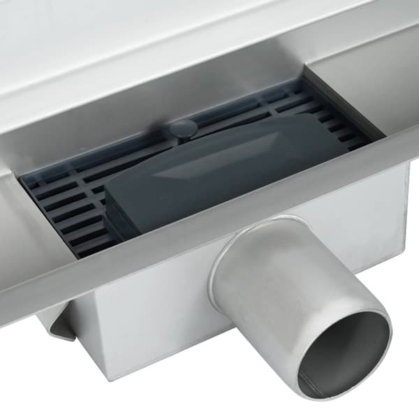 Väggmonterat duschavlopp Silver 50 cm Rostfritt Stål 304