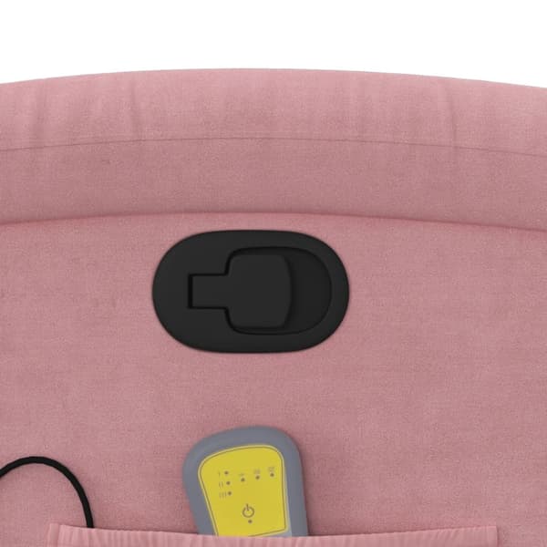 Massagefåtölj rosa sammet