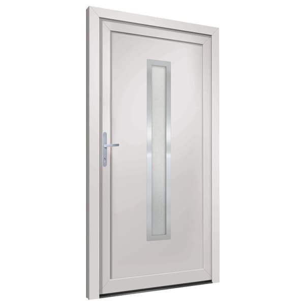 Ytterdörr vit 98x190 cm PVC