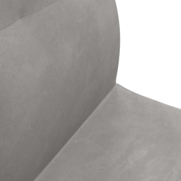 Golvstol Ljusgrå 46 x 50 x 61 cm Sammet