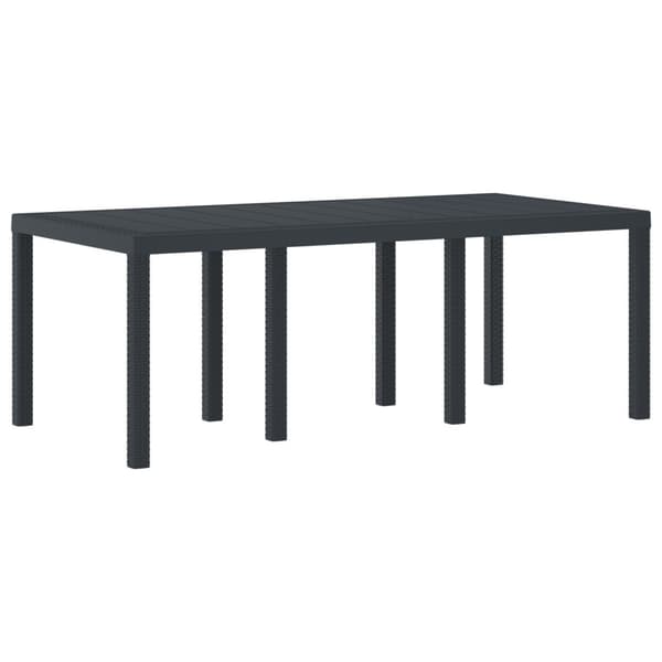 Trädgårdsmöbelset 7 pcs Antracit Polypropylen