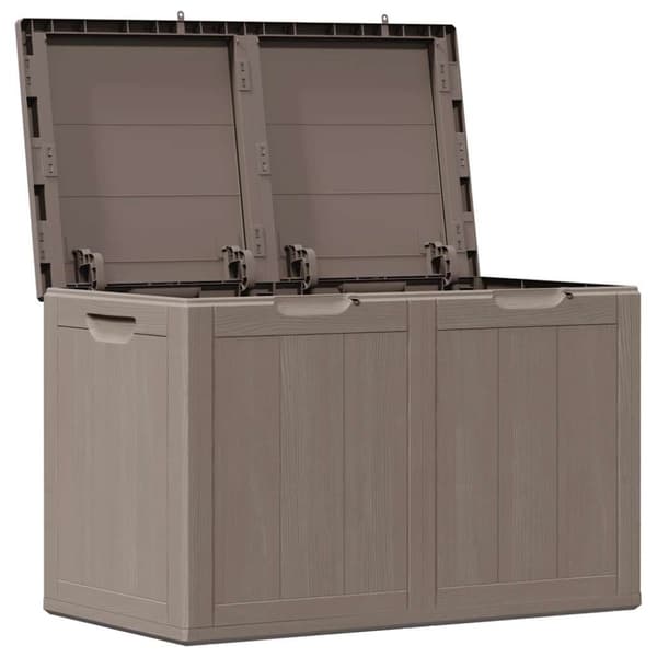 Dynbox 180 liter brun PP-träliknande