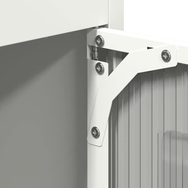 Högbord vit 68x39x123 cm stål
