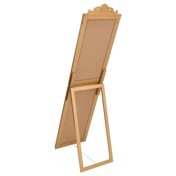 Fristående spegel guld 40x160 cm