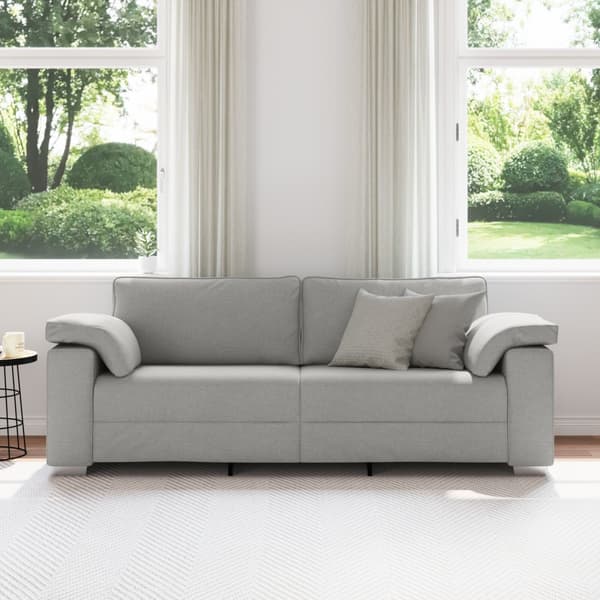 3-Sits soffa Moln Grå 220 cm tyg