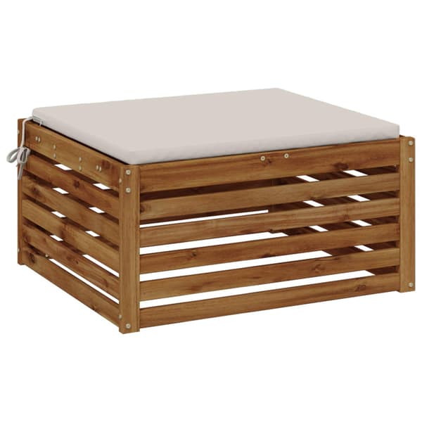 1-delad Sittdyna SOEST 100% Polyester Vit 70 x 70 x 3 cm