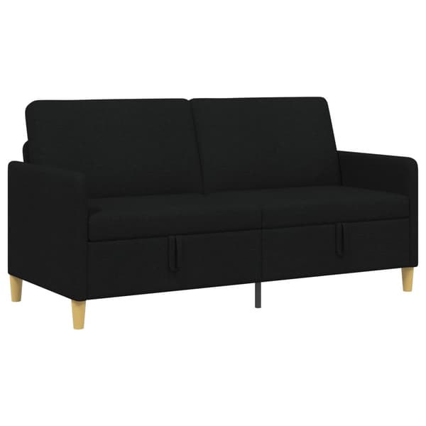 Soffa med förvaring Svart 172 x 78 x 87 cm Polyester