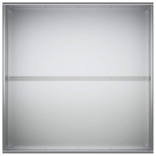 Trädgårdsplanterare Silver 100 x 100 x 40 cm Galvaniserat stål