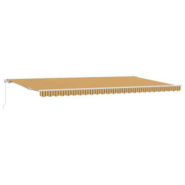 Utfällbar markis Flerfärgsdesign 600 × 350 cm