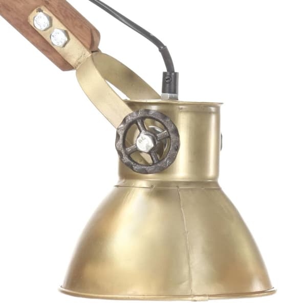 Vägglampa industriell stil mässing rund E27