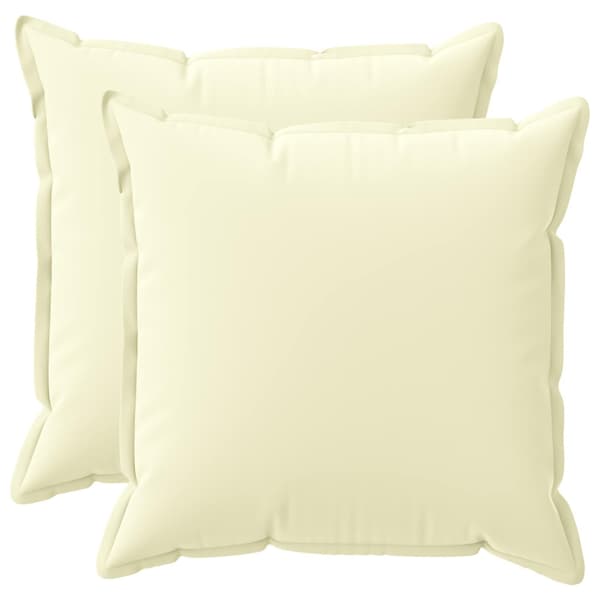 Kuddöverdrag 2 st HOUTEN Gräddvit 80 x 80 cm Polyester