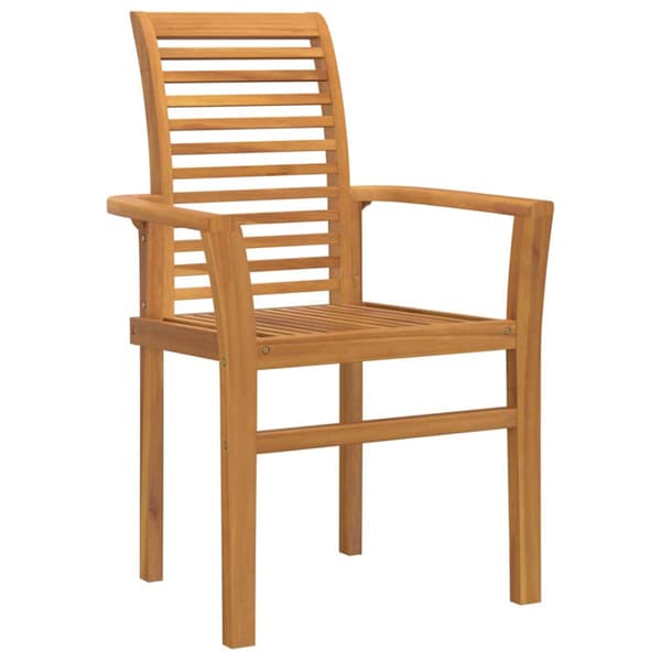 Trädgårdsmöbelset 9 pcs Brun Massivt teakträ