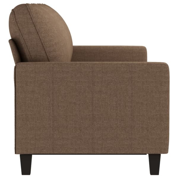 3-sitssoffa brun 180 cm tyg