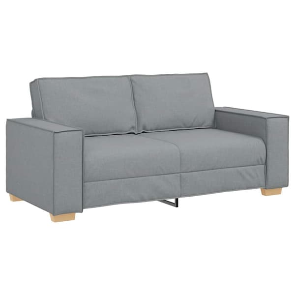 2-sitssoffa ljusgrå 180x78x84 cm tyg