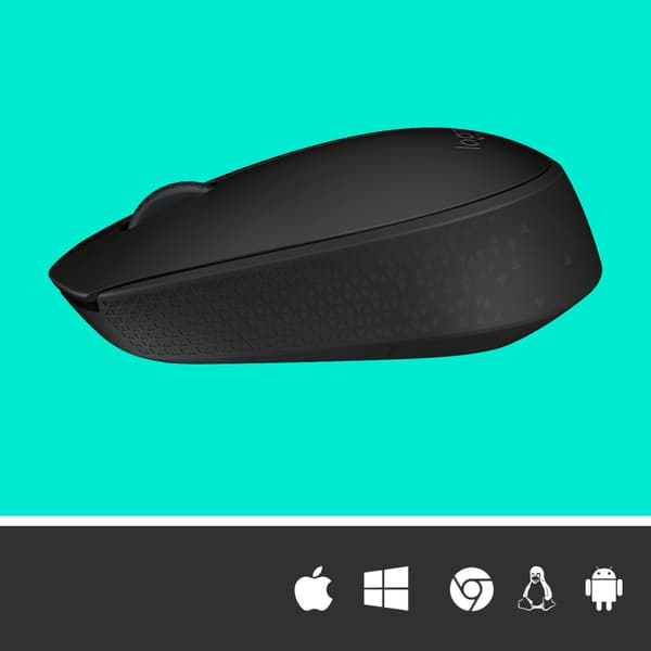 Logitech M171 Black-K datormöss Ambidextrous RF Trådlös Optisk 1000 DPI