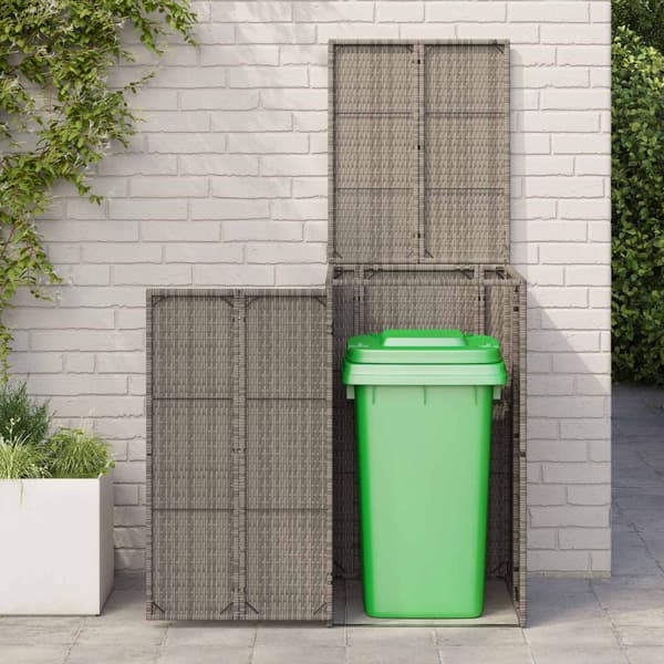 Avfallshink Box Grå 65 x 80 x 115 cm polyeten