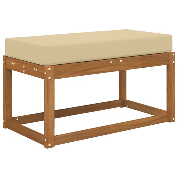Utomhus sitskudde Beige 80 x 40 x 8 cm 100% Polyester