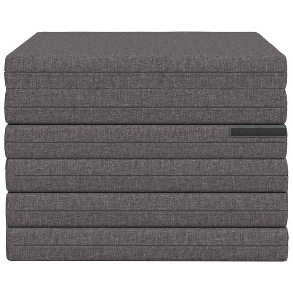 Fällbar Soffbed 140 x 67 x 45 cm Ljusgrå