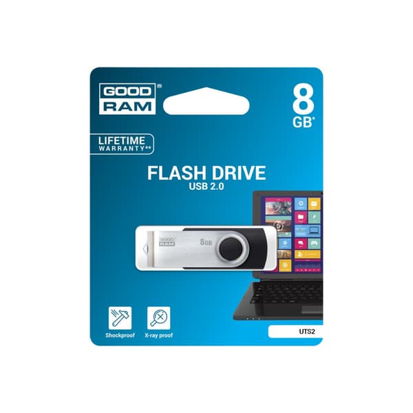 GOODRAM UTS2 - USB flash-enhet - 8 GB